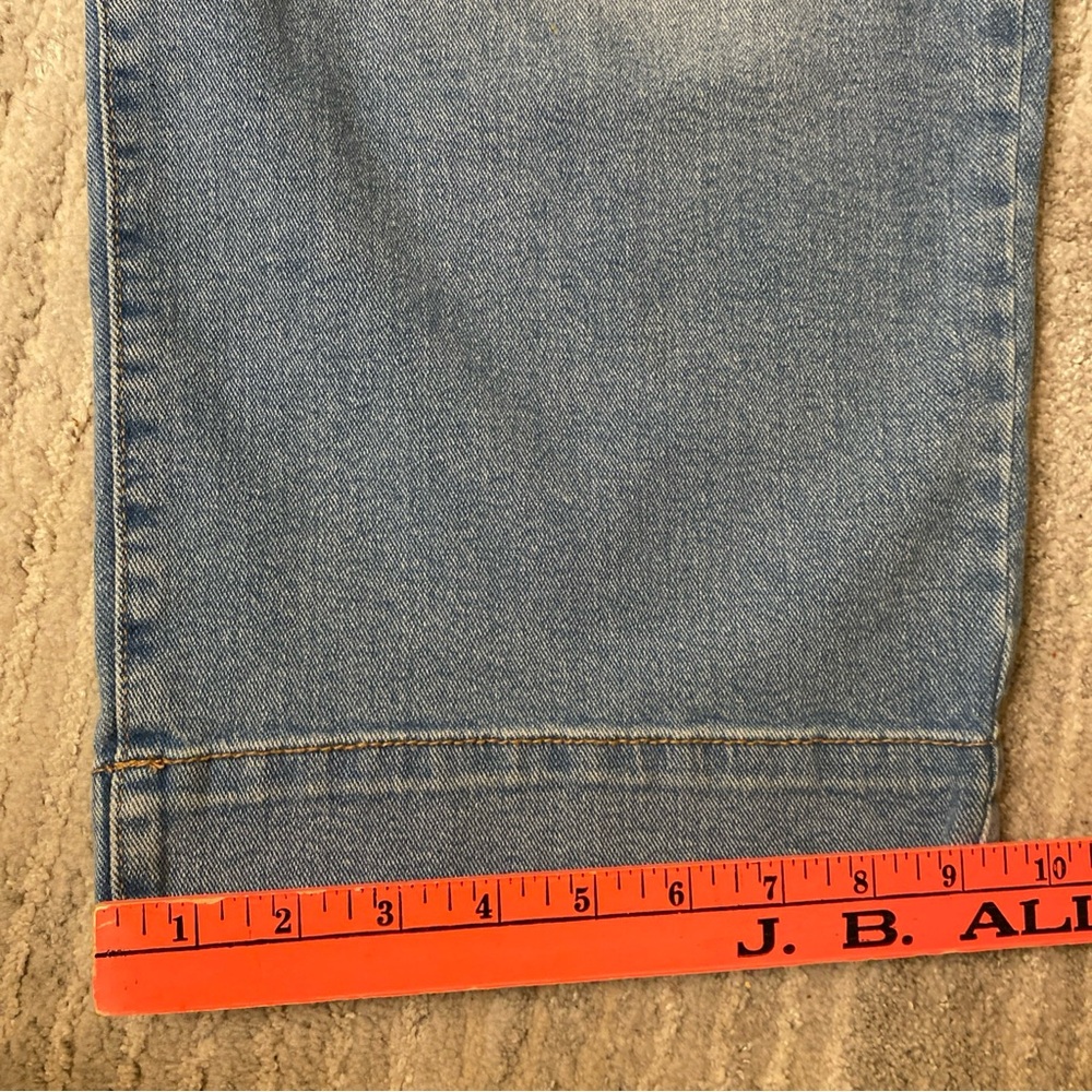 Style & Co High Rise Wide Crop Jeans Size 14 Blue Denim - Picture 6 of 11